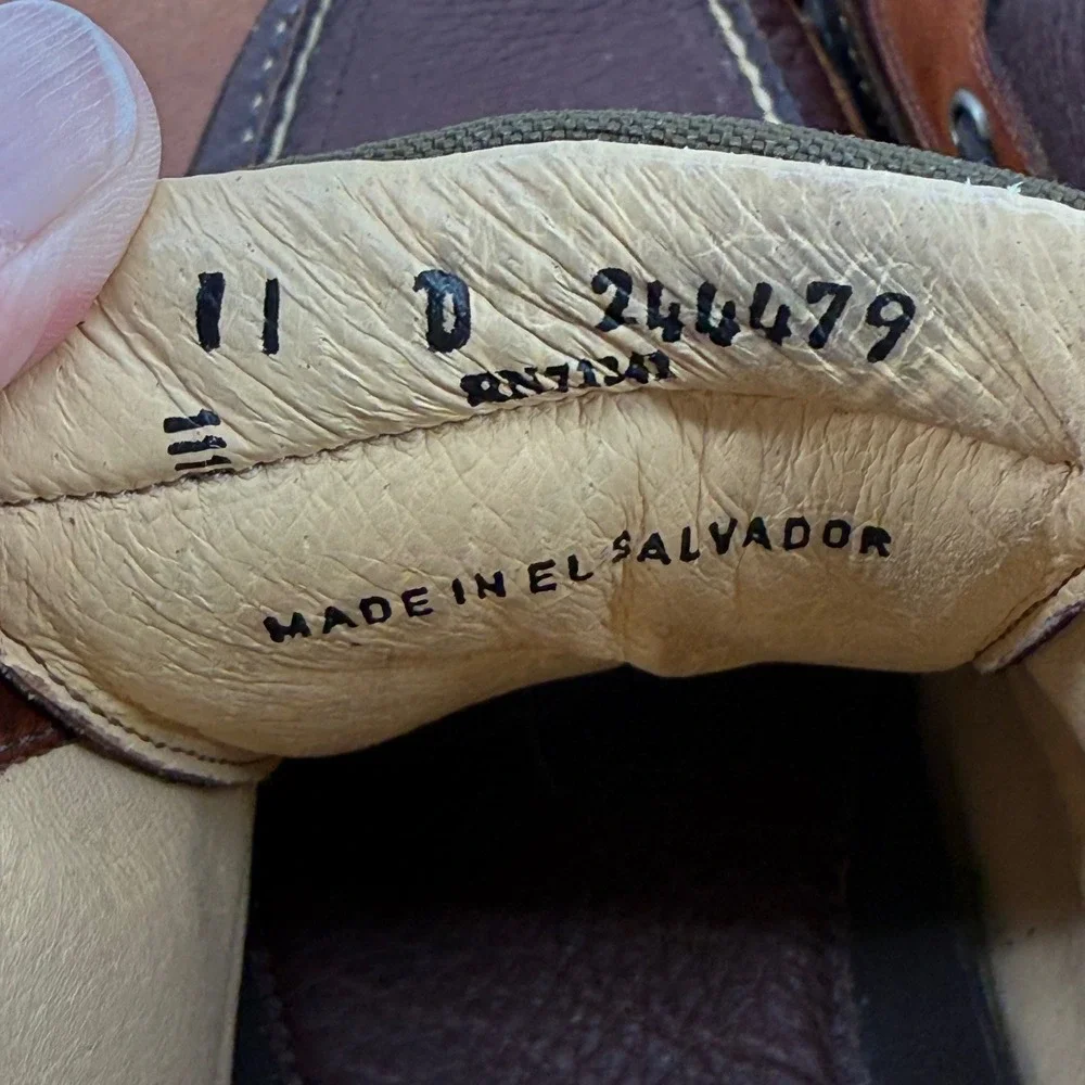 LL Bean Eastport Ranger Boots Mens 11 D Brown Leather Moc‎ Toe Lug Sole 244479